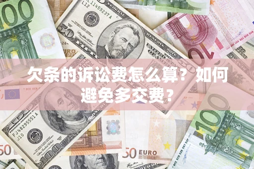 北京欠条的诉讼费怎么算？如何避免多交费？